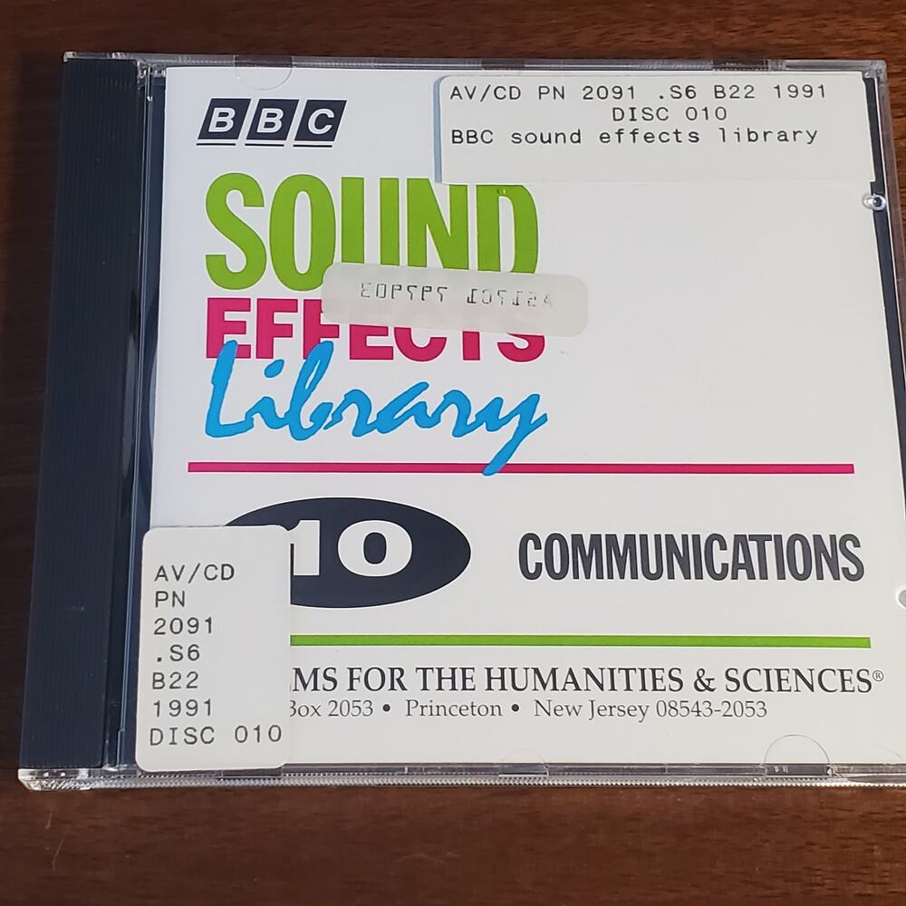 BBC Sound Effects Library Communications Disc 10  CD 1991
